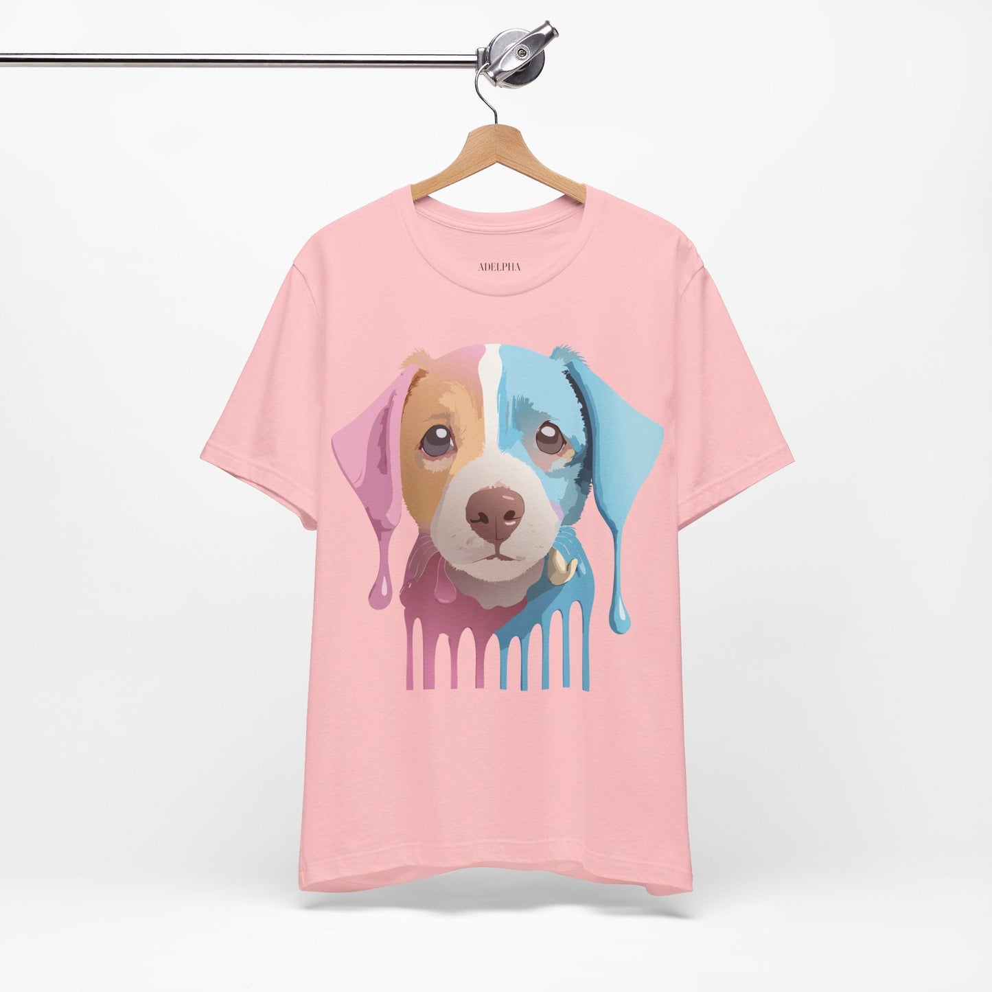 Unisex Dog Graphic Tee With Vintage Inspired Artwork By Adelpha Short Sleeve Casual Shirt