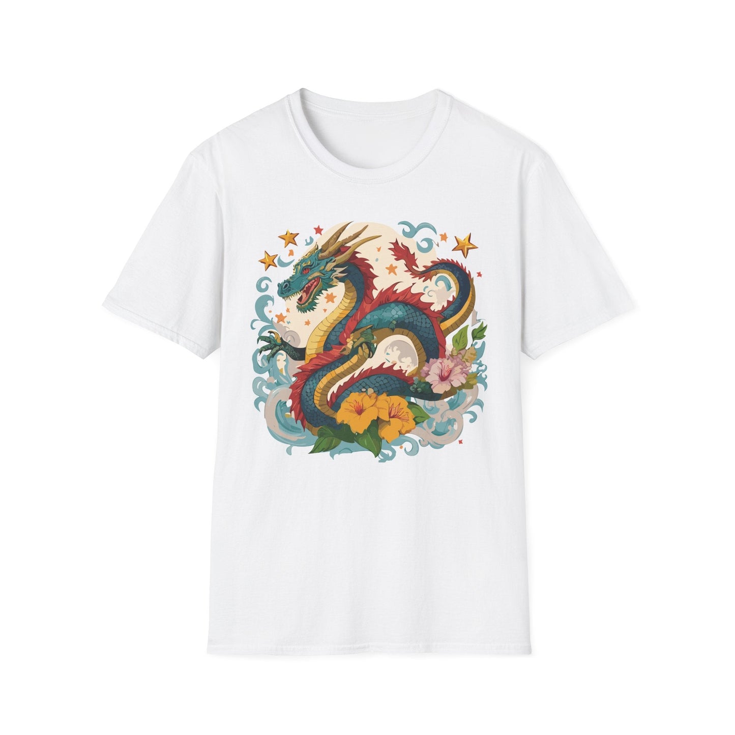 Dragon Graphic Unisex 100 Cotton Tee with Animal Artwork Design 21