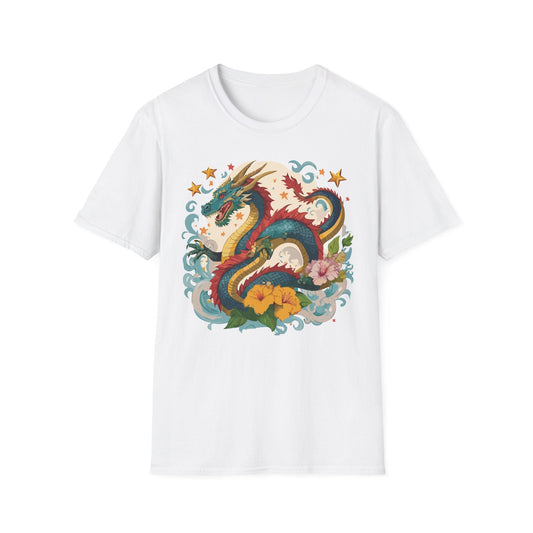 Dragon Graphic Unisex 100 Cotton Tee with Animal Artwork Design 21