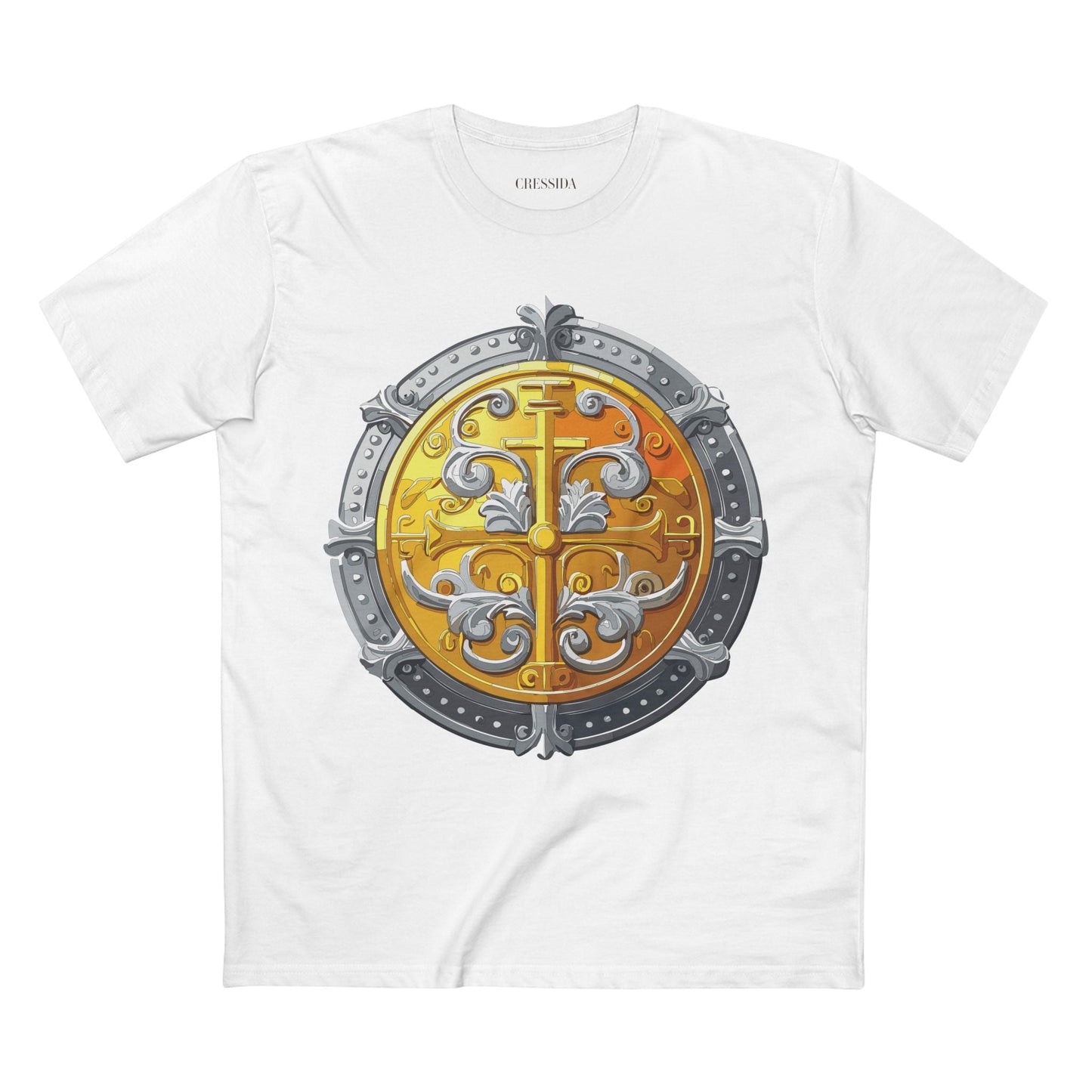 Antique Gold Coin Graphic Design T-Shirt Unisex 100 Cotton With Golden Print Artwork Tee 19