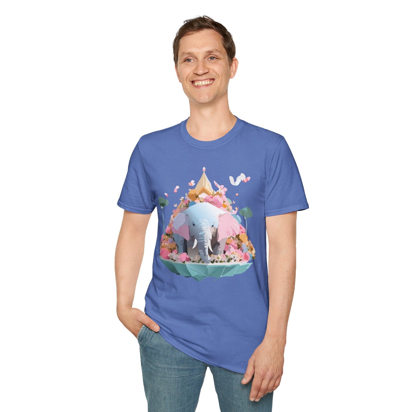Elephant Graphic T Shirt For Animals Unisex Gildan Softstyle 64000 Cotton Tee Apparel