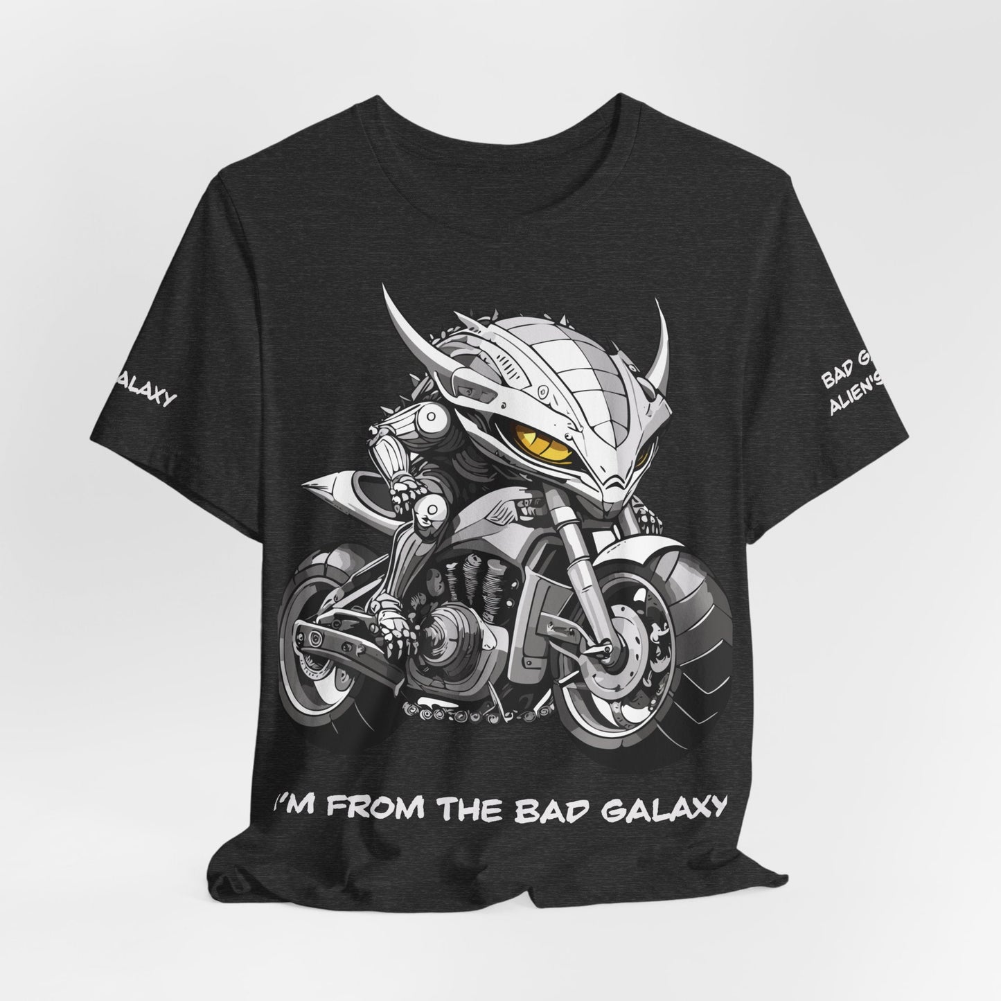 Alien Tee Shirt From Bad Galaxy 100 Percent Cotton Eco Friendly Inks Made In USA