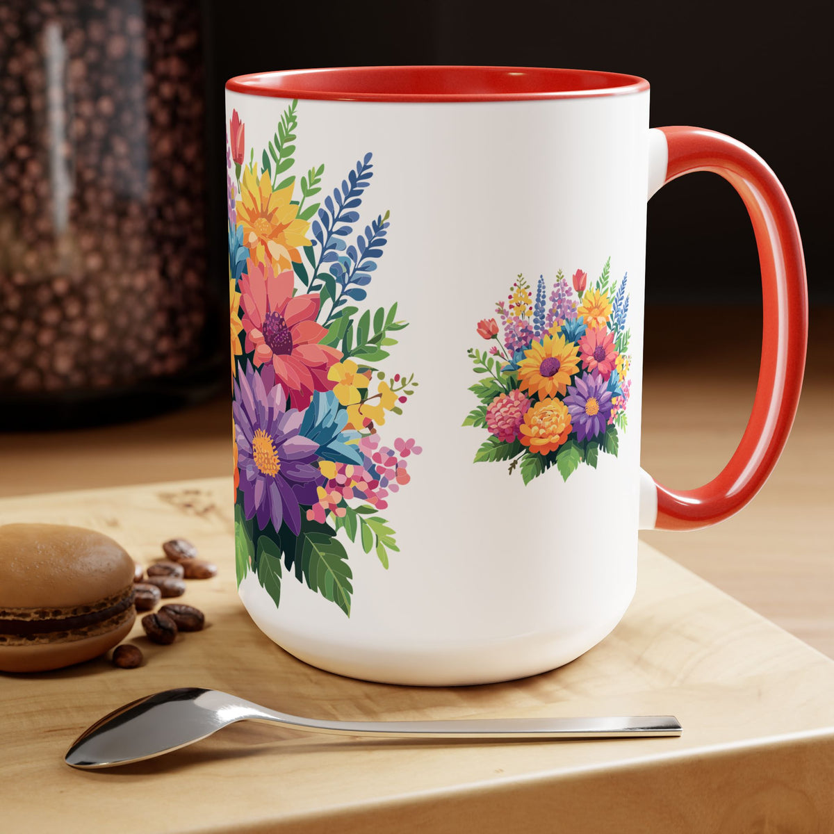 Floral Mug, Floral Cup