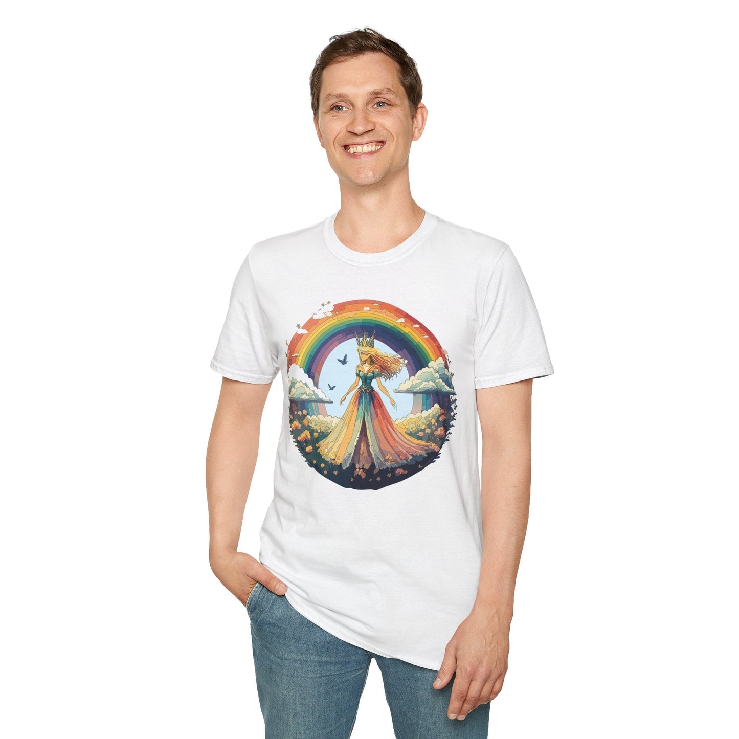 Womens Graphic T Shirt Art Design Tee Softstyle 64000 Unisex Lightweight Cotton Fabric