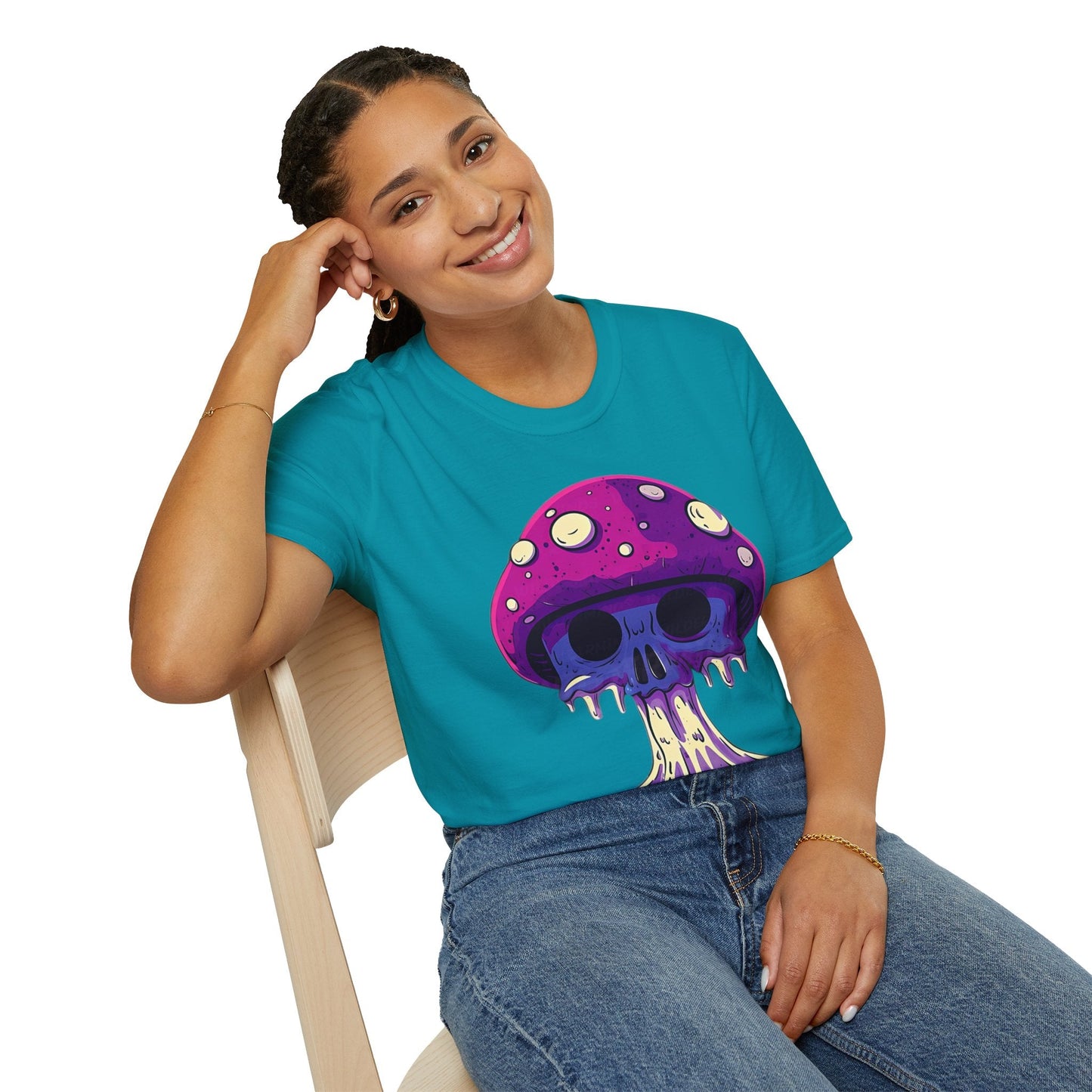 Mashroom Tee Shirt Unisex Funny Mashroom Graphic Softstyle Tee Gildan 64000 Quality Cotton