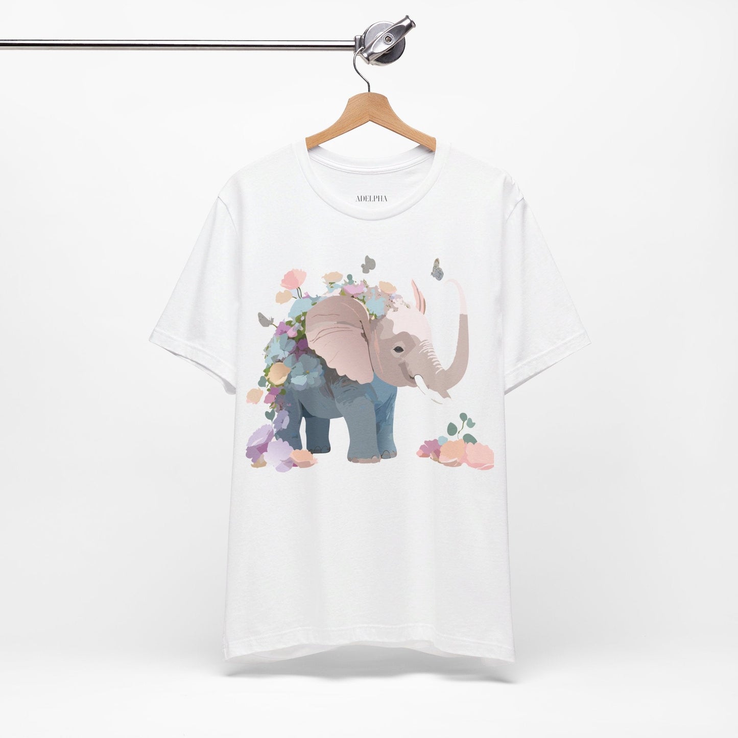 Elephant Graphic Tee Unisex Jersey Short Sleeve Art Design Adelpha Premium Vintage Inspired