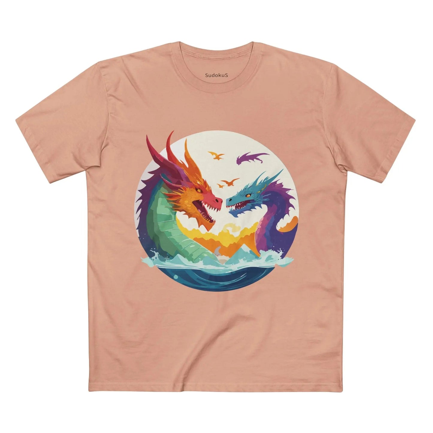 Dragon Graphic Unisex 100 Cotton Staple Tee 20