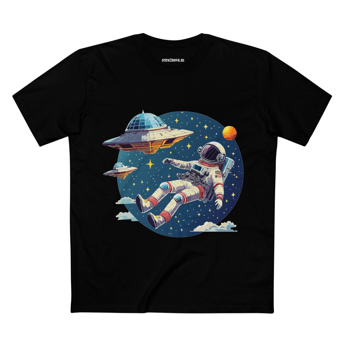Cosmos Astronaut Graphic Tee Staple Unisex 100 Cotton Tee Shirt - CS-26