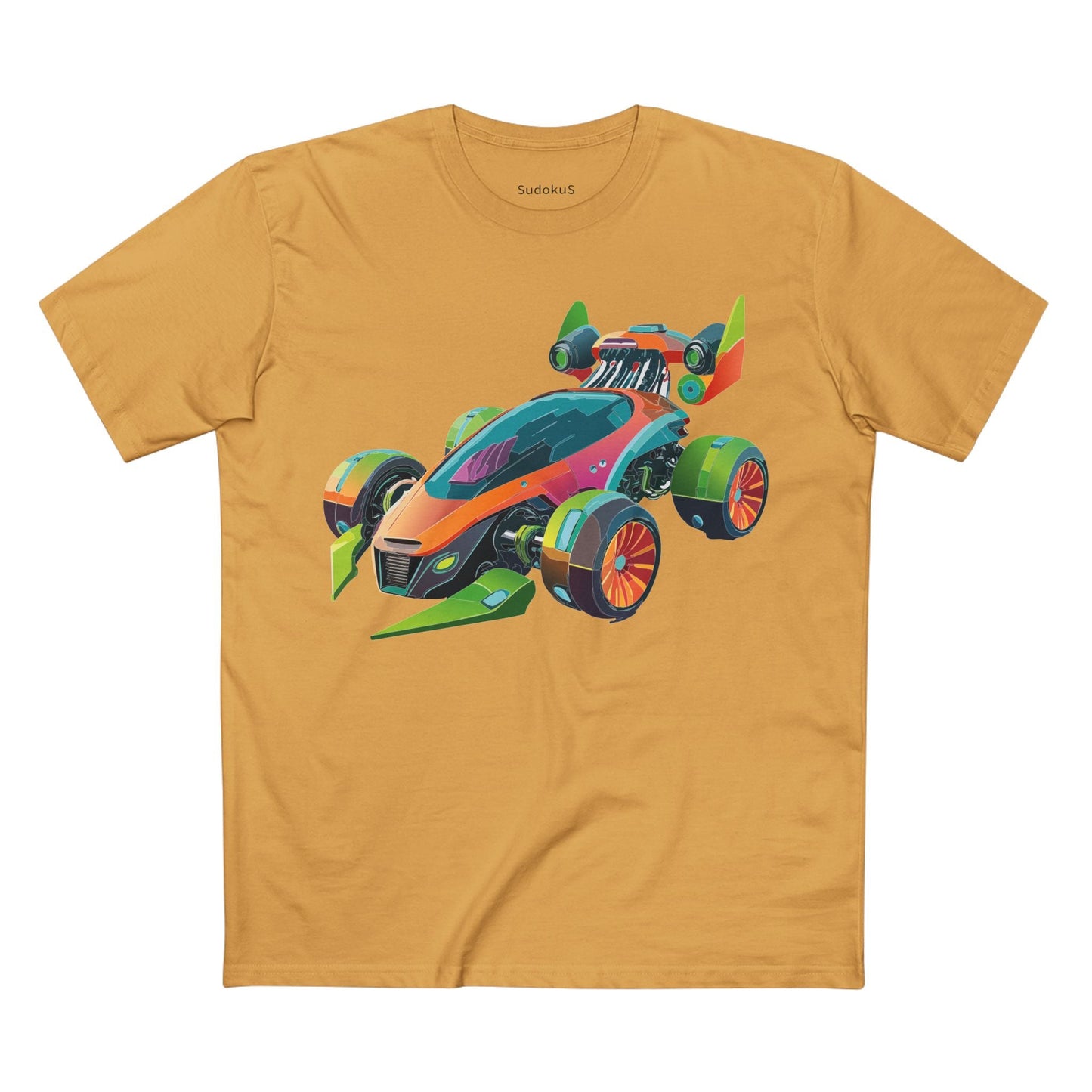 Car Graphic Unisex 100 Cotton Staple Tee 21