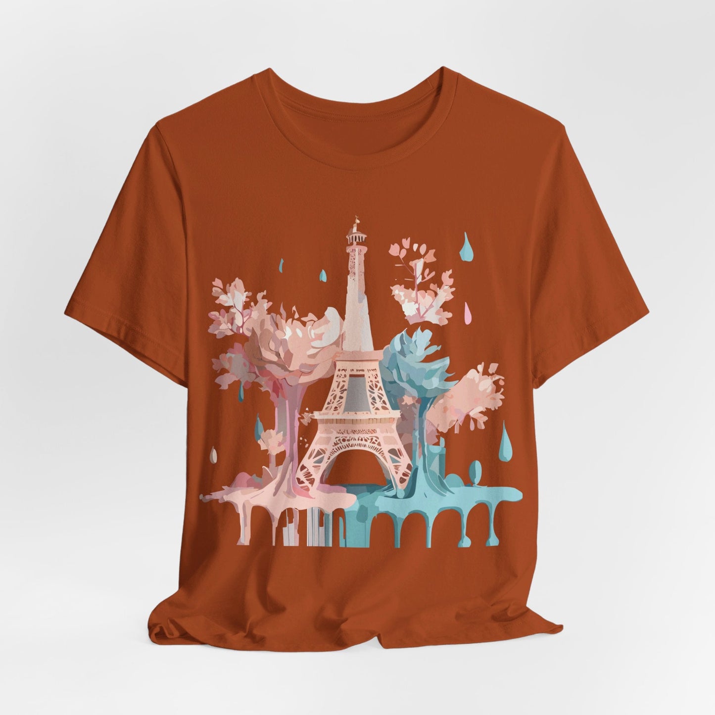 Unisex Paris Graphic Tee By Adelpha Vintage Inspired Tourist Shirt Short Sleeve Collection