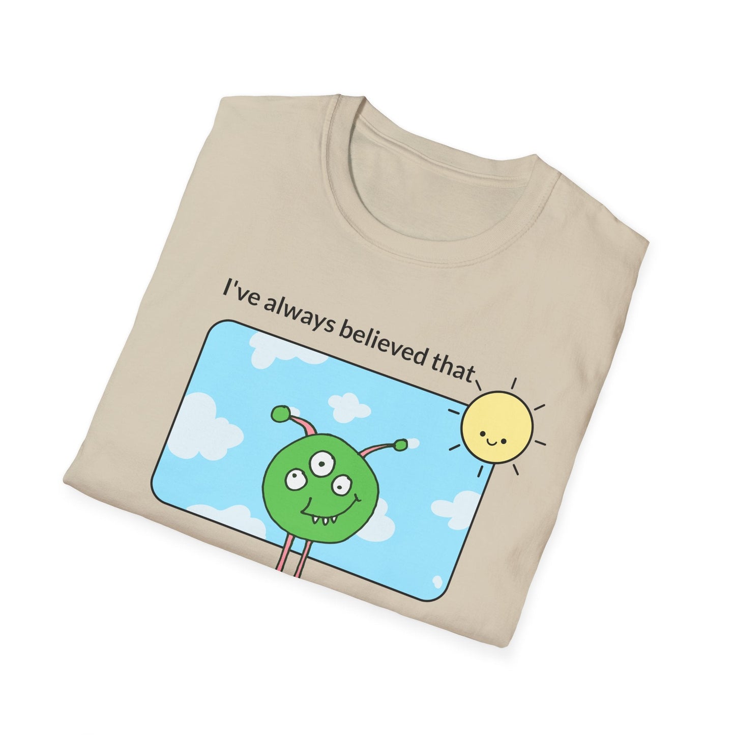 Alien Cartoon Humans Are Weird TShirt