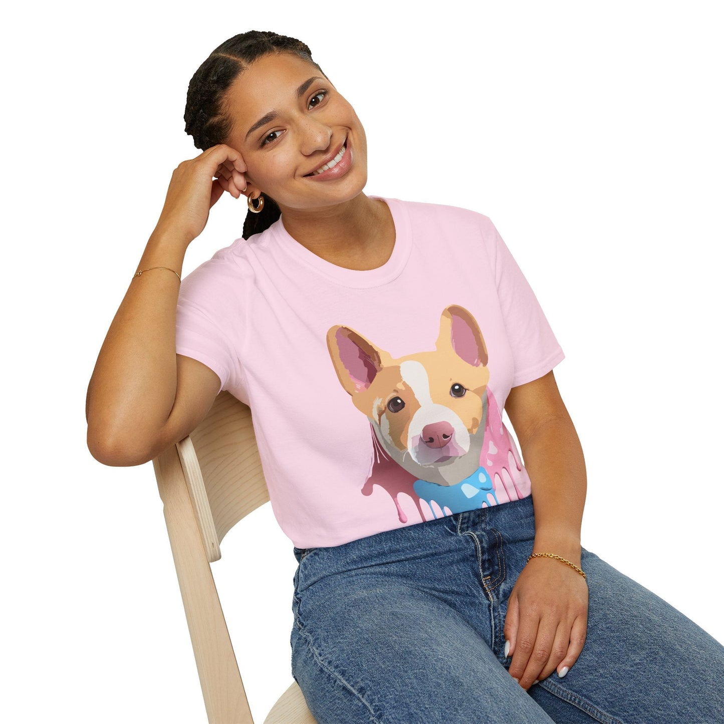 Dog Shirt Unisex Animal Print Tee Cotton T Shirt For Pet Lovers