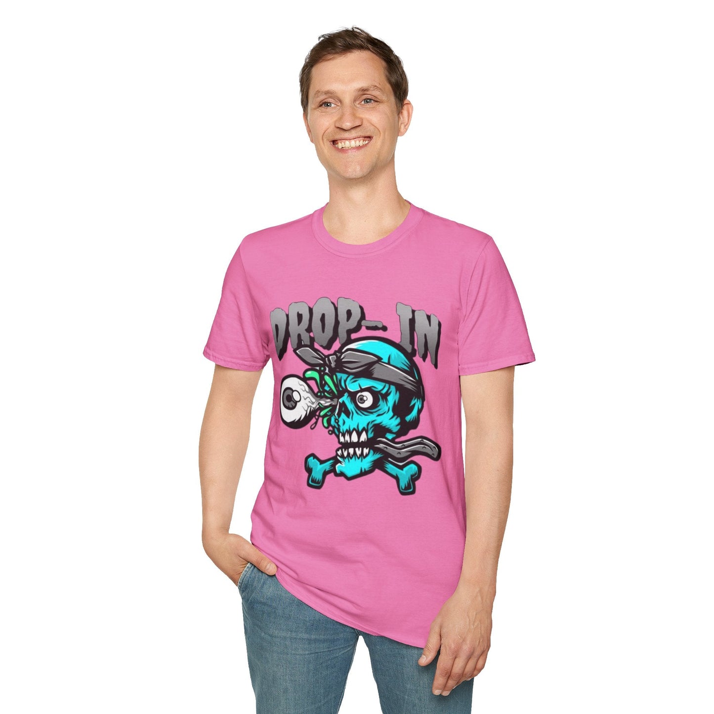 Unisex Skull T Shirt Skeleton Shirt With Skull Artwork Gildan Softstyle 64000 Cotton Tee