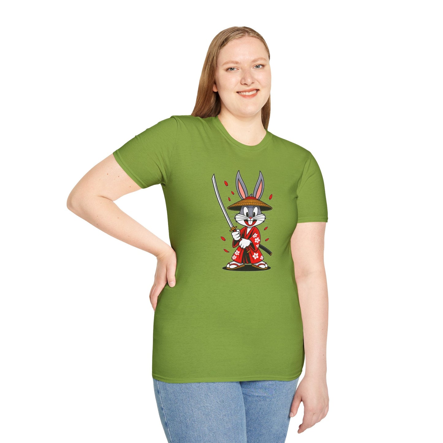 Bugs Bunny Graphic T Shirt Unisex Gildan Softstyle 64000 Cotton Tee Cartoon Animation Design