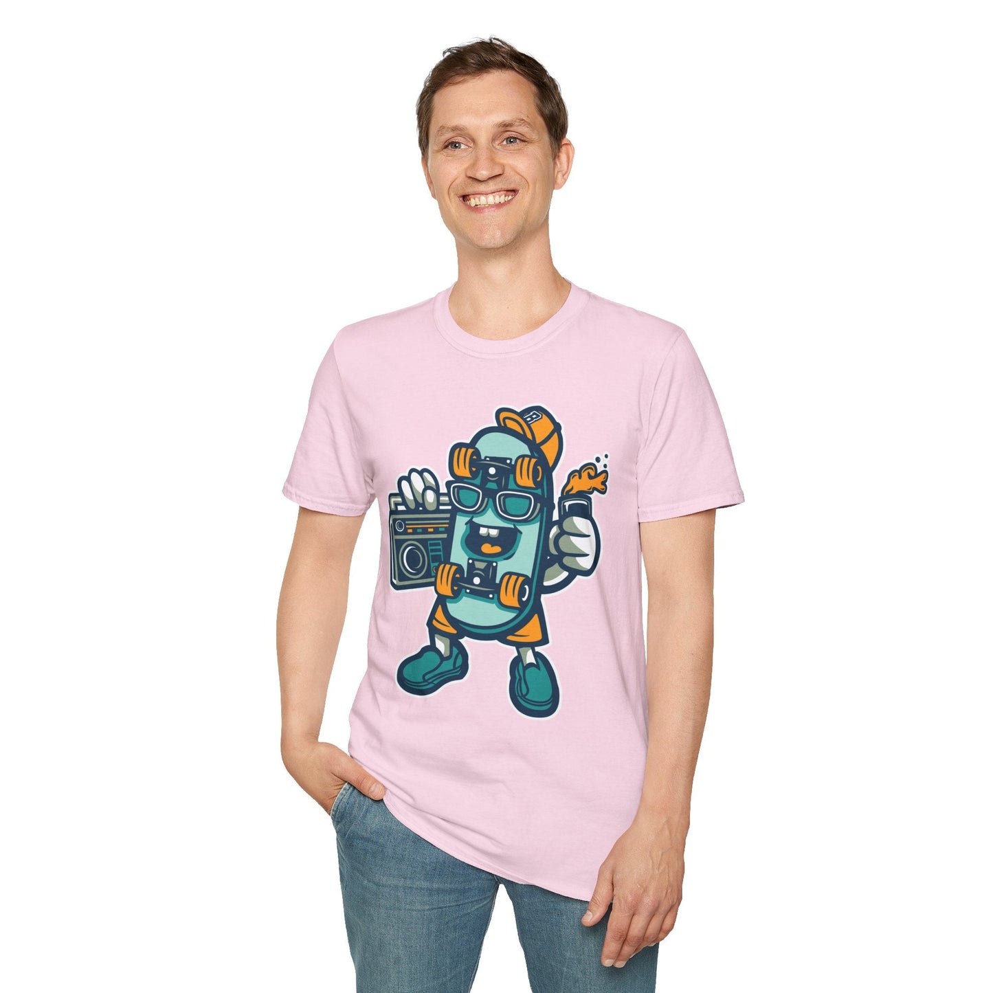Cartoon Animation T Shirt Unisex Funny Tee Gildan Softstyle 64000 Ring Spun Cotton
