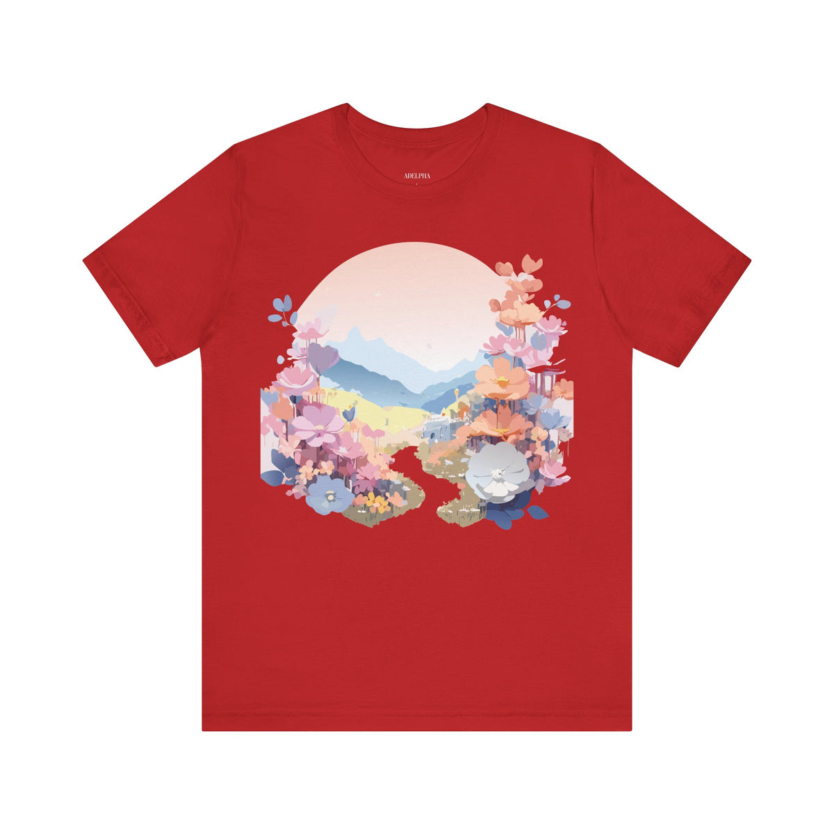 Floral Graphic Tee Shirt - Bella+Canvas Unisex 100 Cotton 43