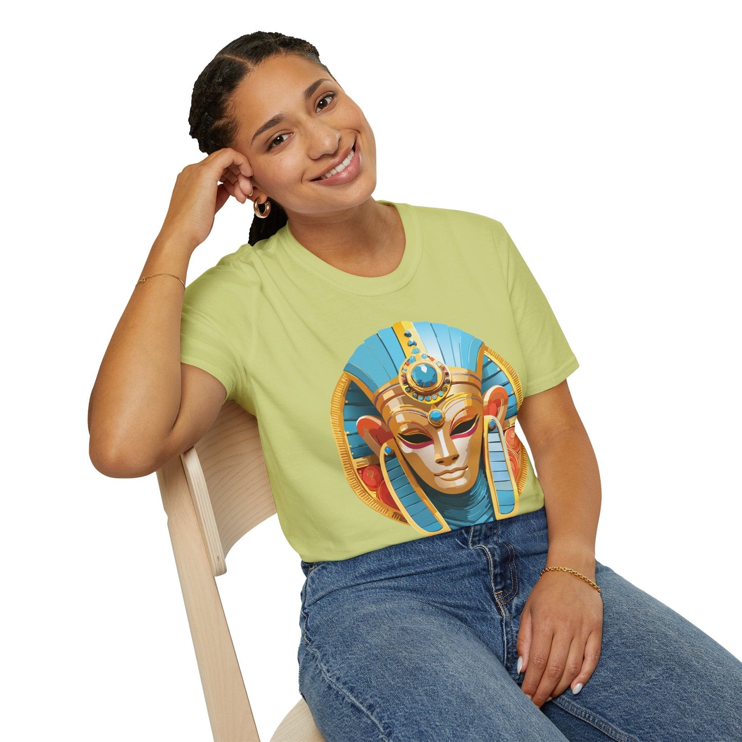 Mask Tee Shirt Unisex Softstyle Short Sleeve Art Design T Shirt 100 Percent Ring Spun Cotton