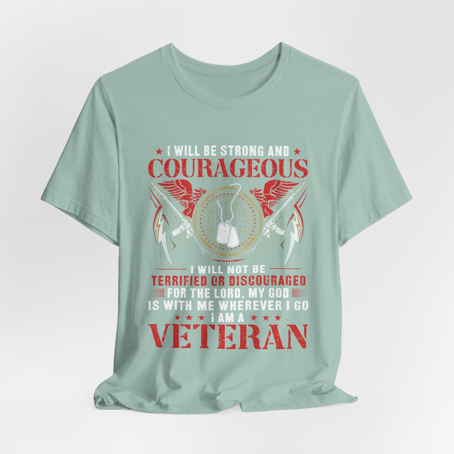 Army Veteran Patriotic Graphic Design Unisex Cotton T-Shirt v37