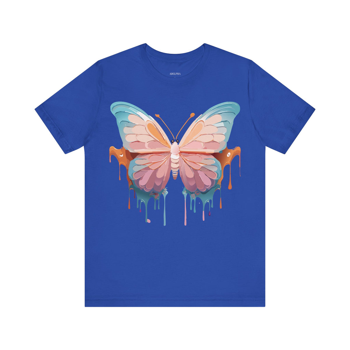 Butterfly Graphic Unisex Cotton Bella+Canvas Tee with Art Design n90