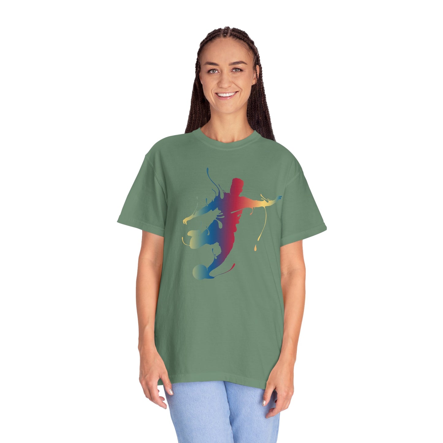 T-shirt unisexe avec motif artistique sportif