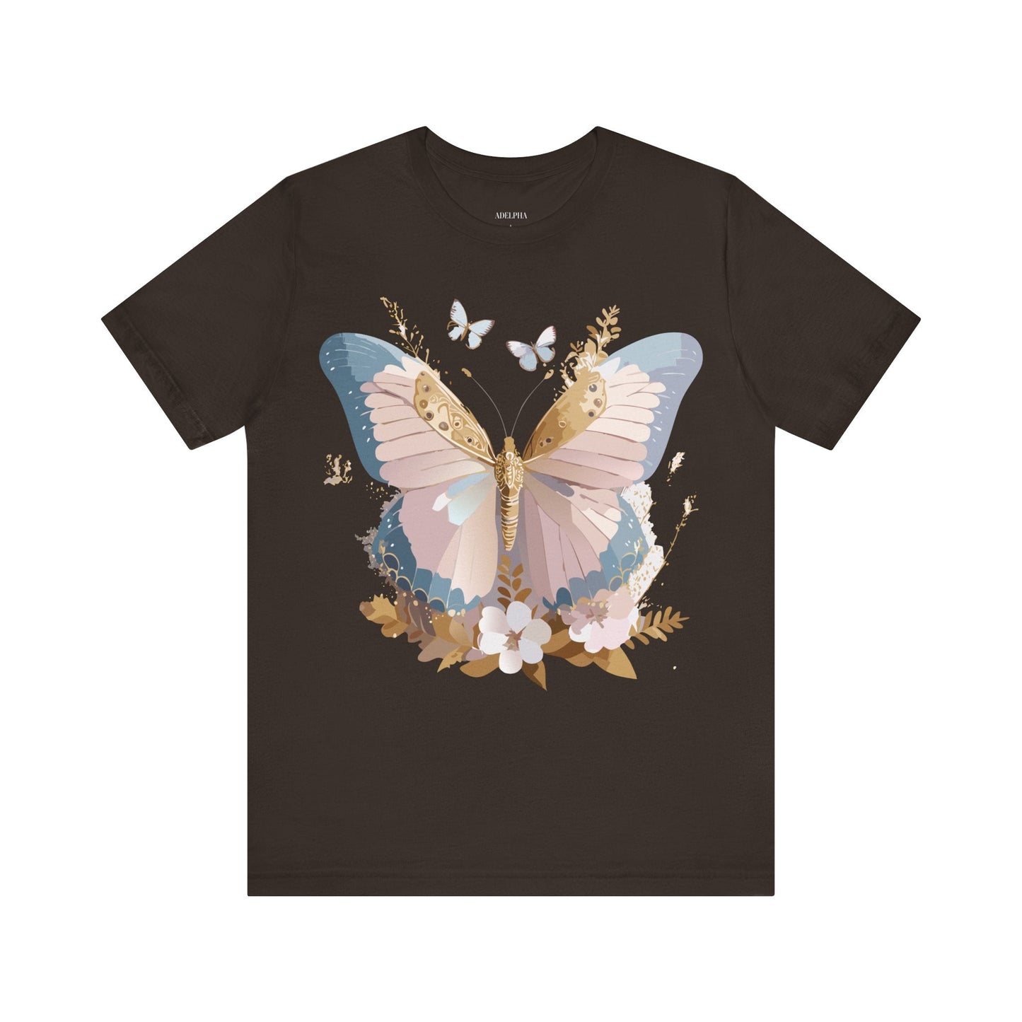 Butterfly Graphic Tee Unisex Short Sleeve Art Design By Adelpha