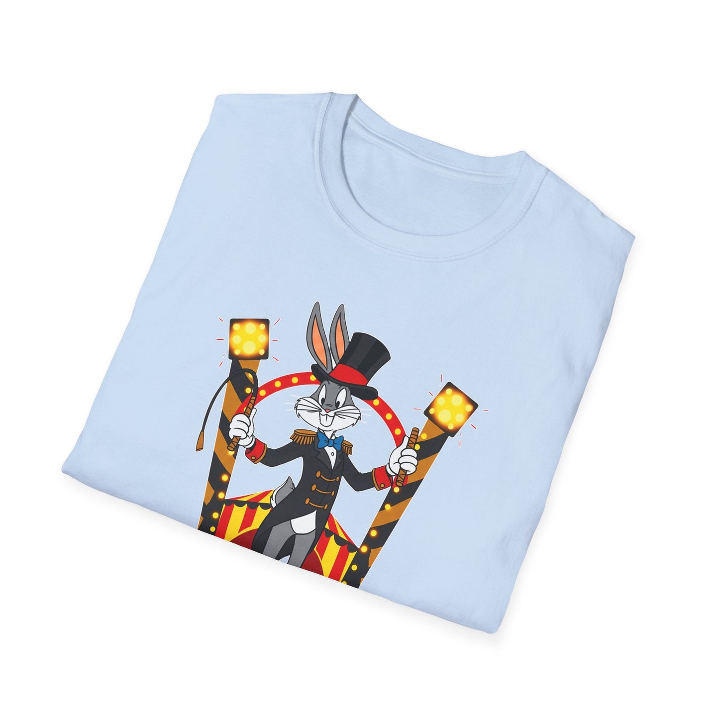 Bugs Bunny T Shirt Unisex Cartoon Tee Gildan Softstyle 64000 Tee Comfort Cotton Fabric