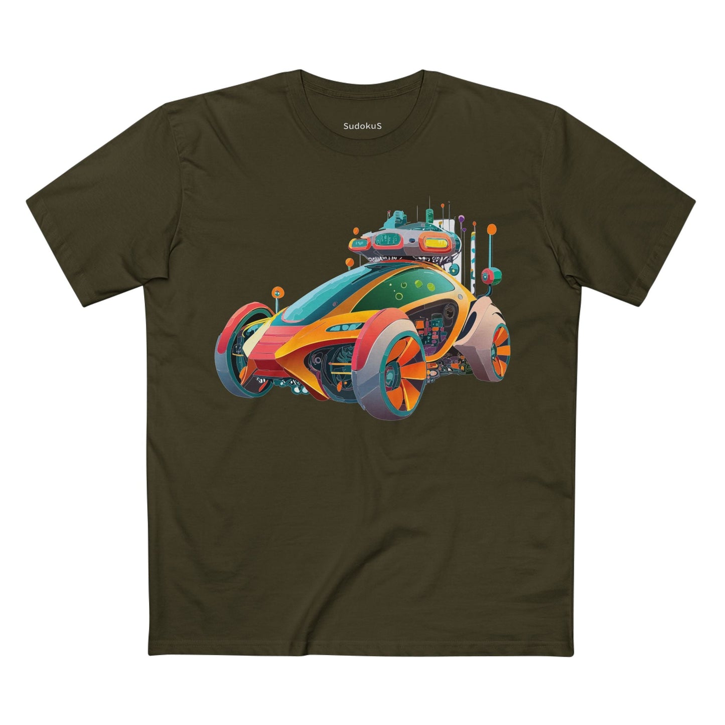 Car Graphic Unisex 100 Cotton Staple Tee 24