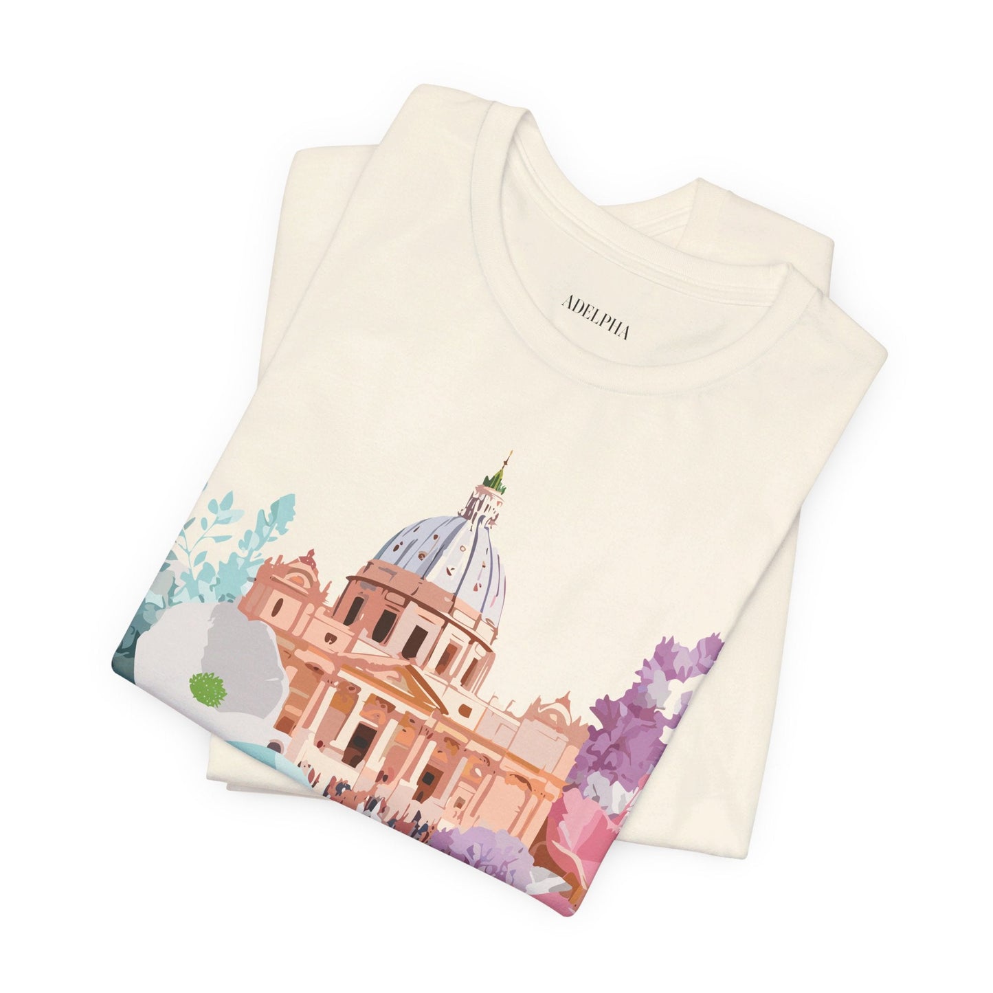 Adelpha Vintage Rome Tourist Shirt Graphic Tee Unisex Short Sleeve Art Design Artwork