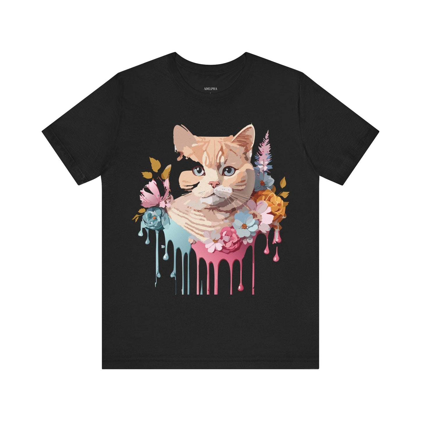 Adelpha Cat Graphic T Shirt Unisex Short Sleeve Art Design Tee Vintage Inspired