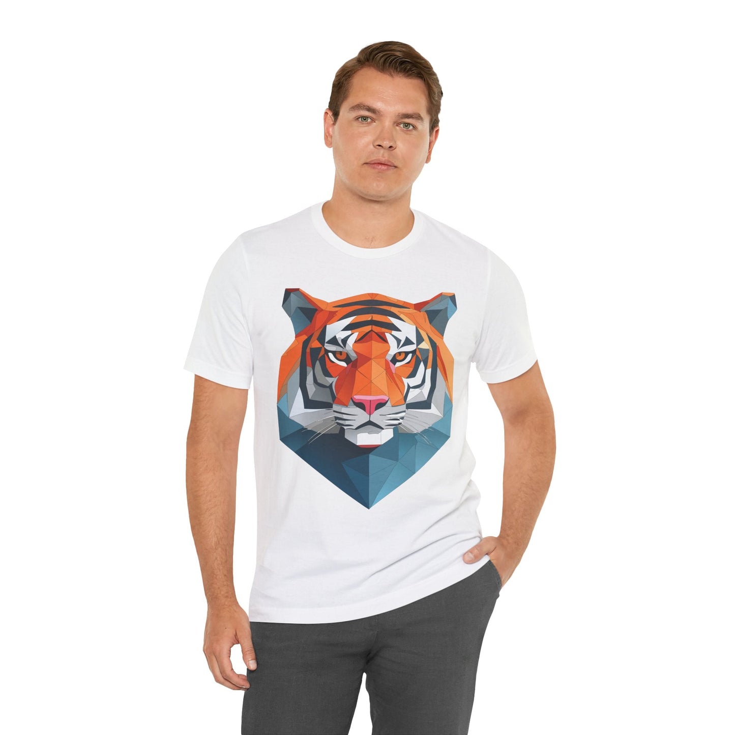 Unisex Animal Artwork Tee Shirt With Wild Animals Design For Everyday Wear And Comfort