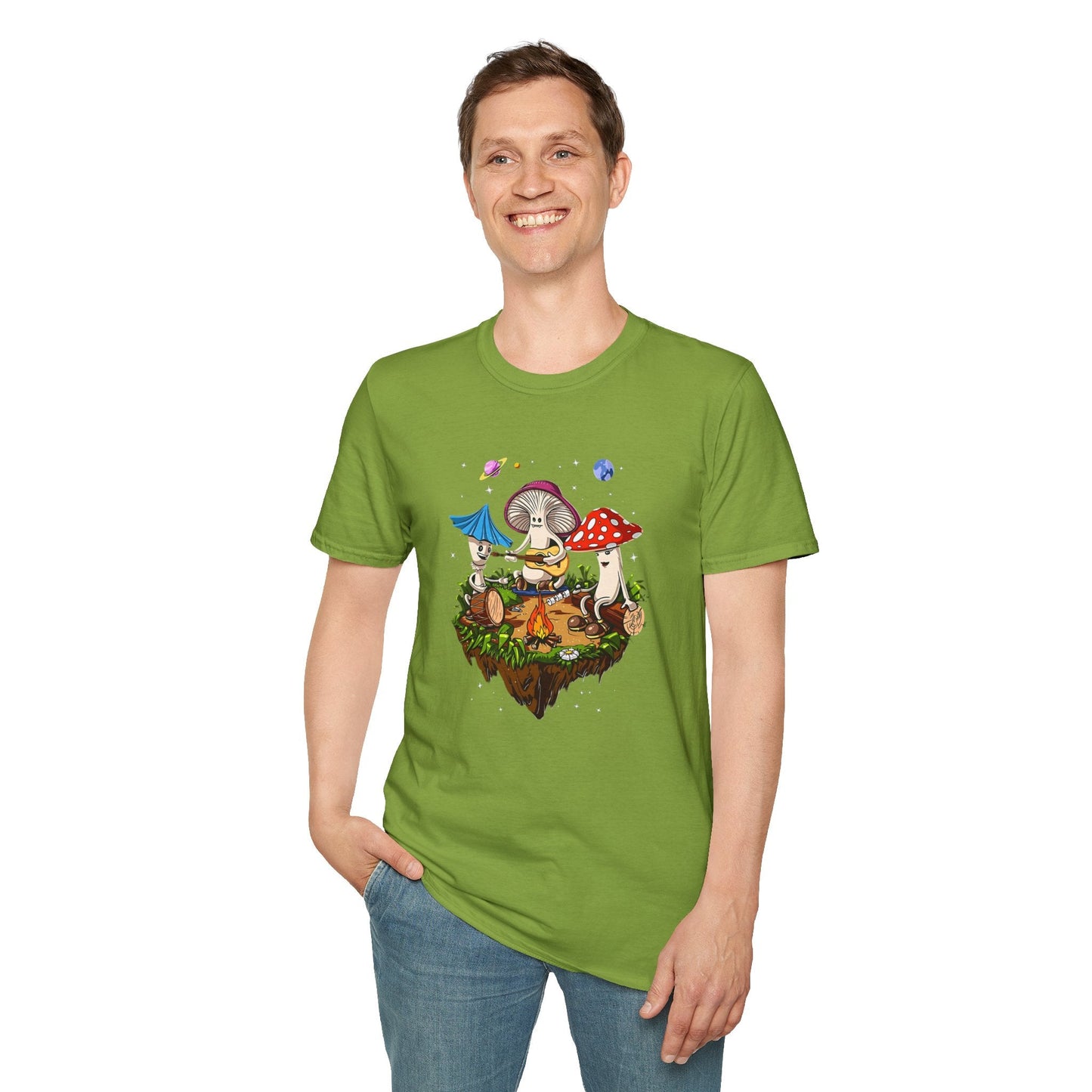 Mashroom Tee Shirt Unisex Funny Mashroom Design Gildan Softstyle 64000 Tee Softstyle Comfort