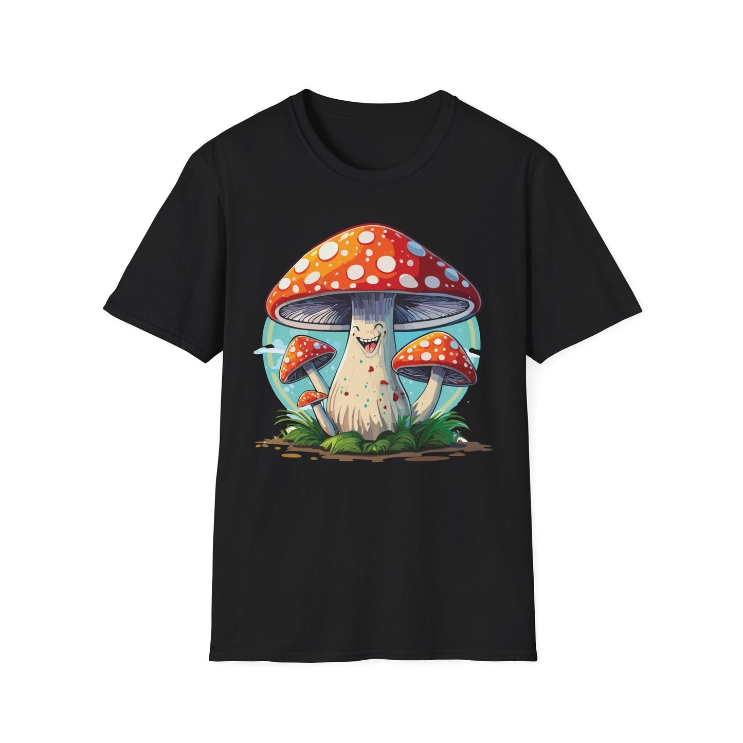 Mashroom Tee Shirt Unisex Funny Mashroom Design Softstyle Cotton Tee For Everyday Comfort