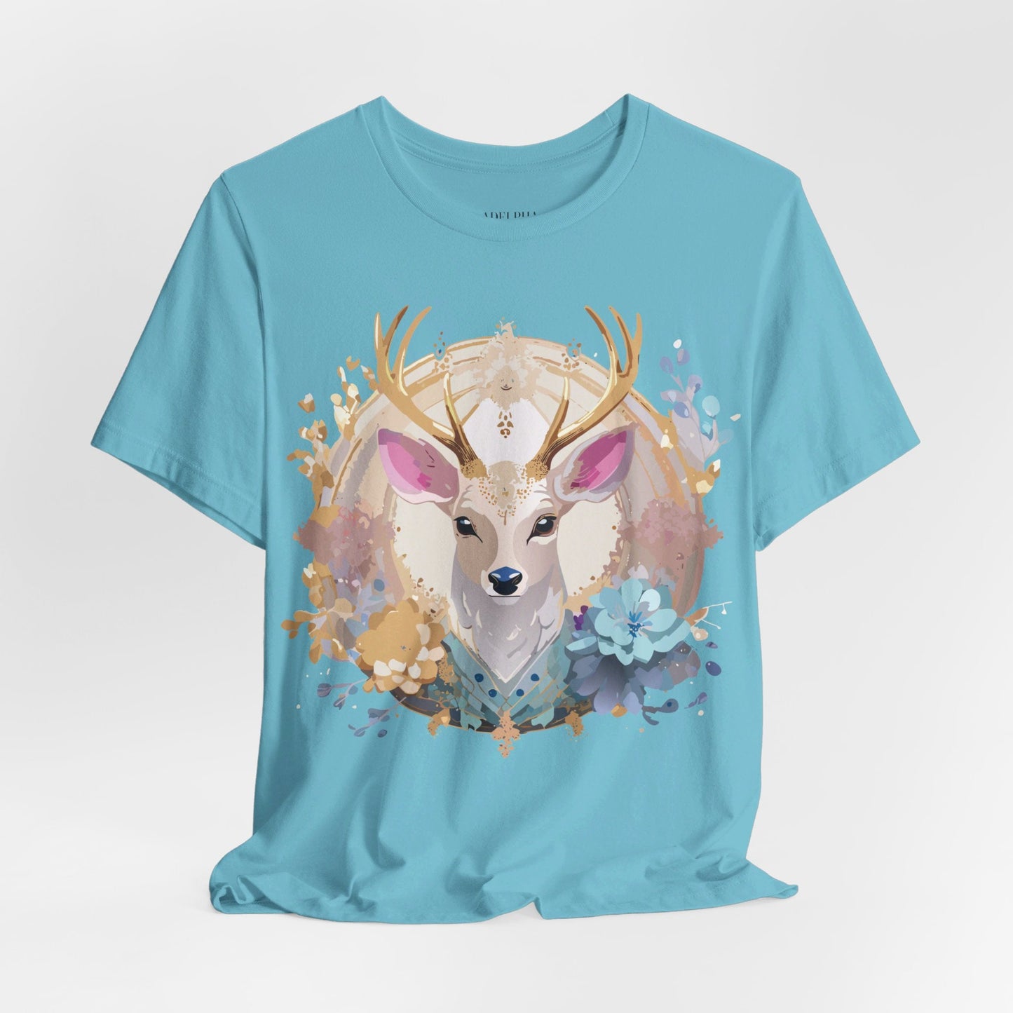 Medallion Graphic Unisex 100 Cotton Vintage Animal Medal Artwork Tee 68