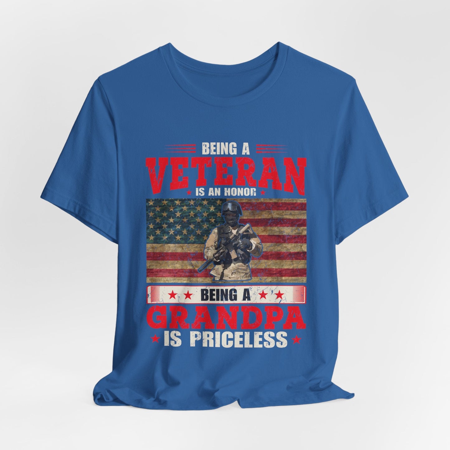 Army Veteran Patriotic Graphic Design Unisex Cotton T-Shirt v34