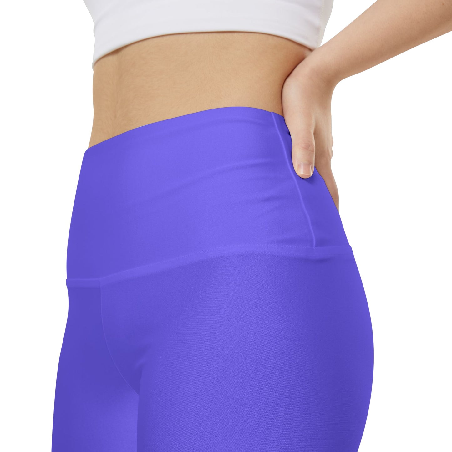 Medium Slate Lilac Women's Purple High-Waist Workout Shorts - Athletic Biker Briefs for Gym & Yoga