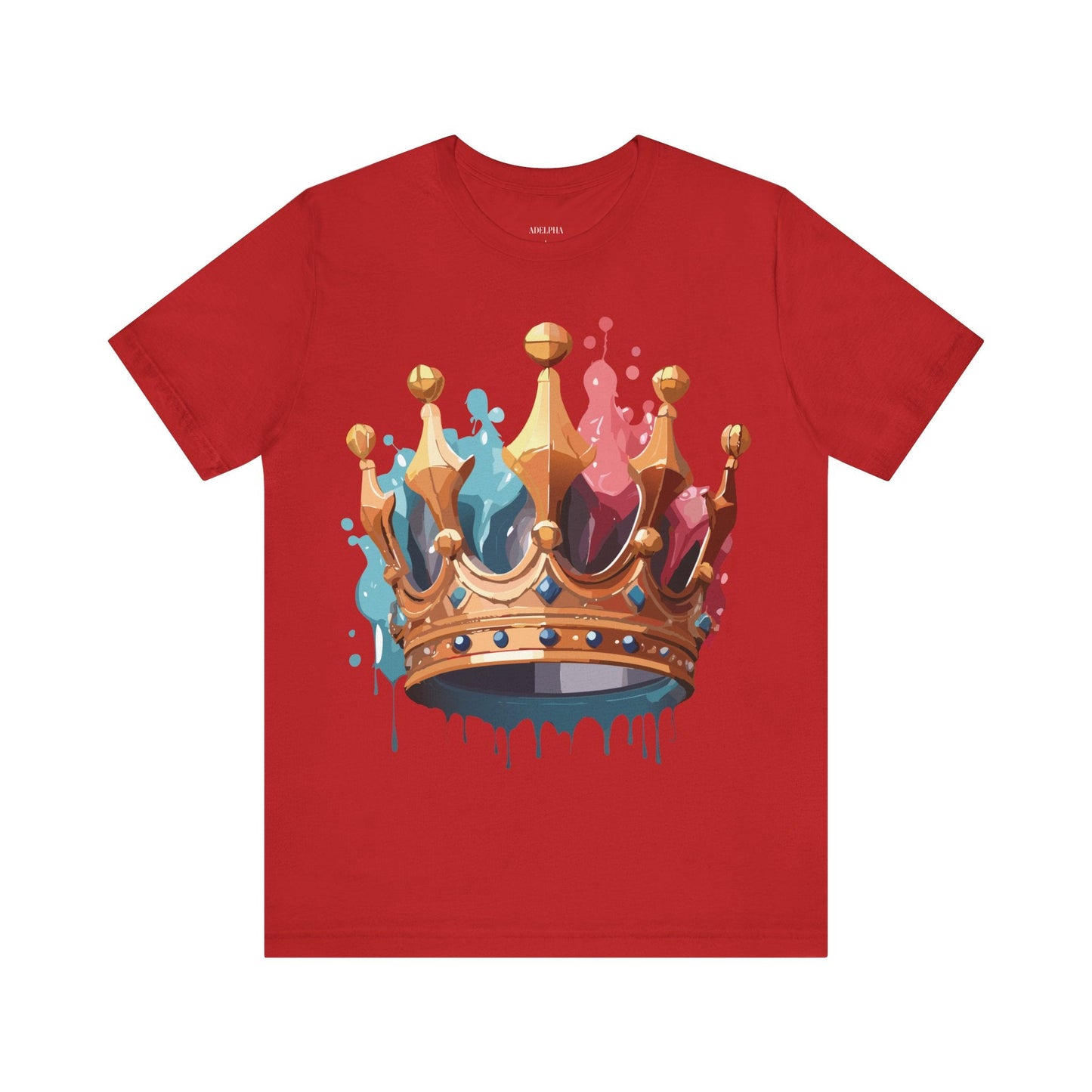Adelpha Graphic Tee Crown Shirt Unisex Vintage Artwork Premium Casual Everyday Wear T Shirt