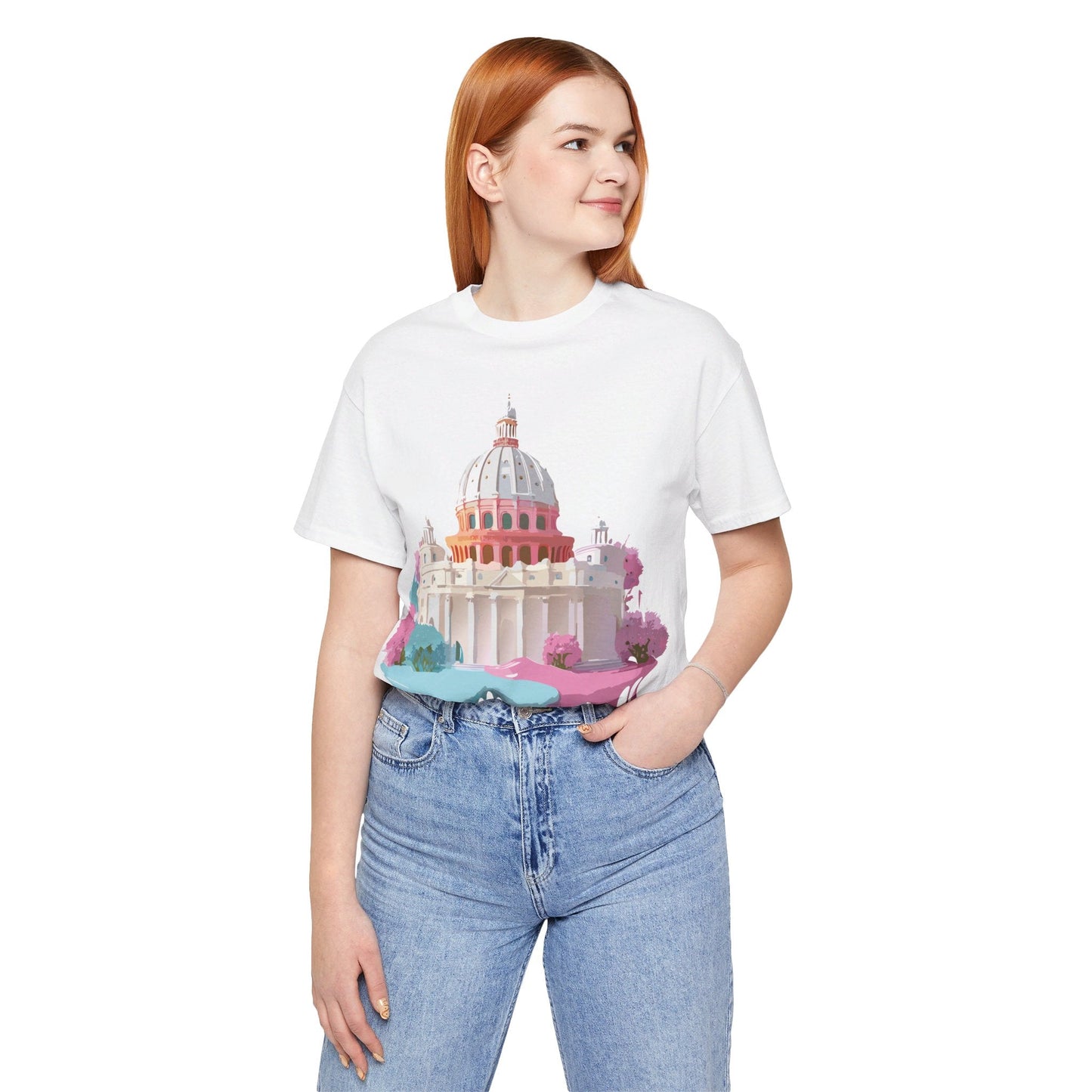 Adelpha Rome Tourist Shirt Unisex Graphic Tee With Vintage Art Design Comfortable Fit