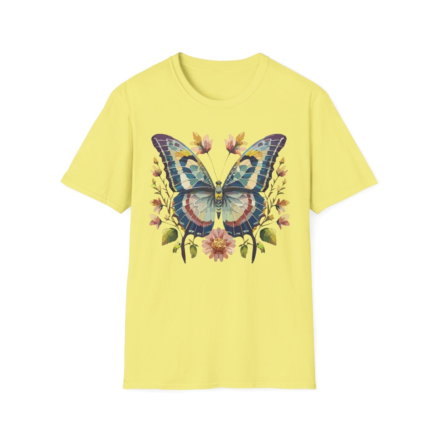Butterfly Shirt Unisex T Shirt With Monarch Design Gildan Softstyle 64000 Ring Spun Cotton Tee