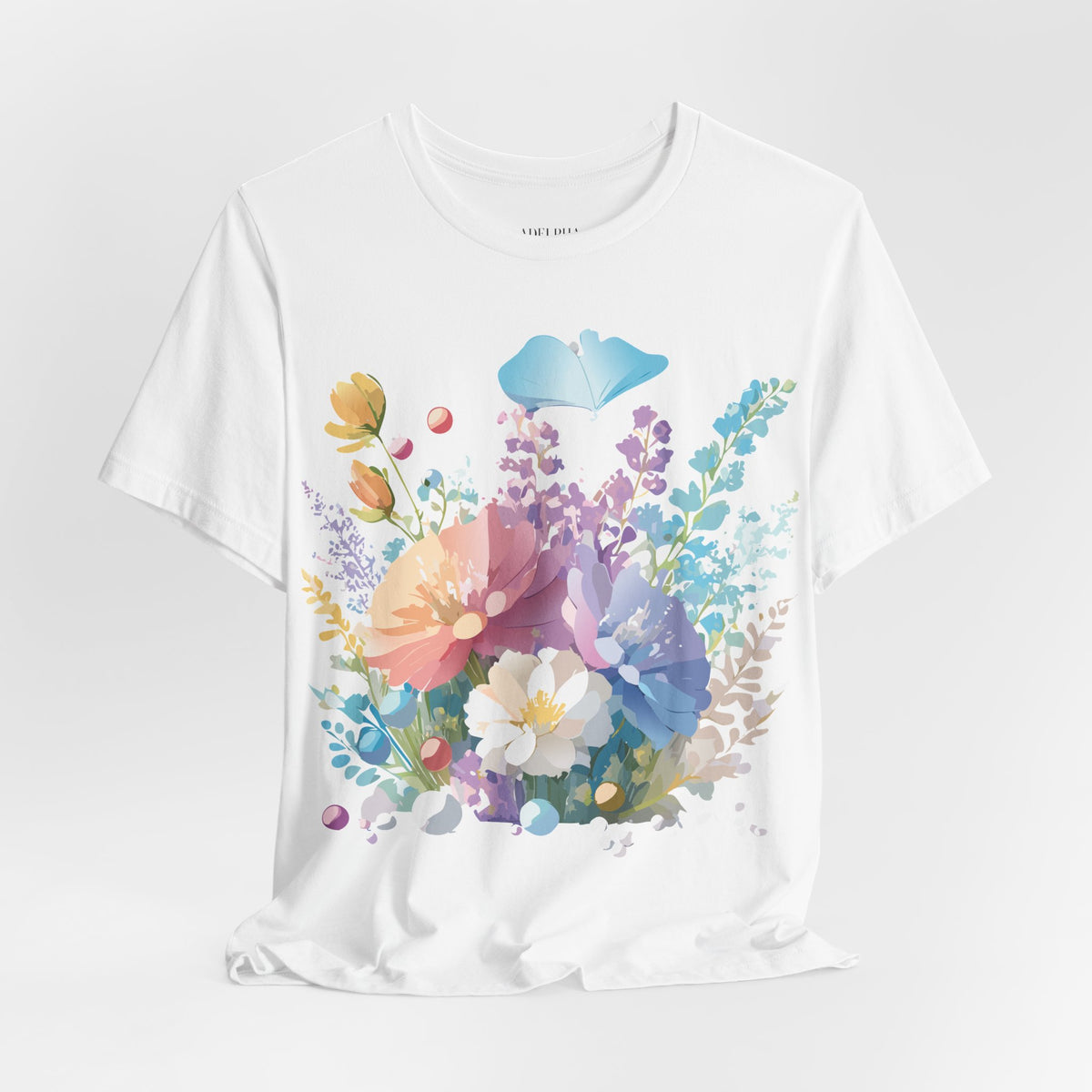 Floral Graphic Tee Shirt - Bella+Canvas Unisex 100 Cotton 1