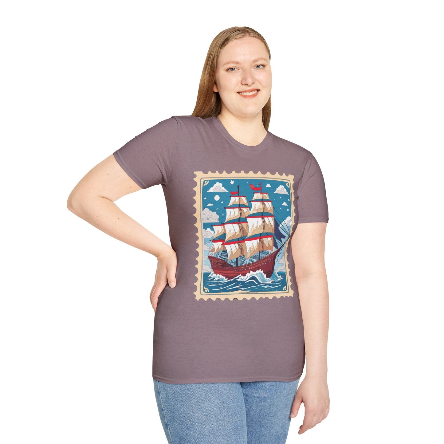Unisex Softstyle Gildan 64000 Short Sleeve T Shirt Vessel Ship Frigate Tee For Everyday Comfort