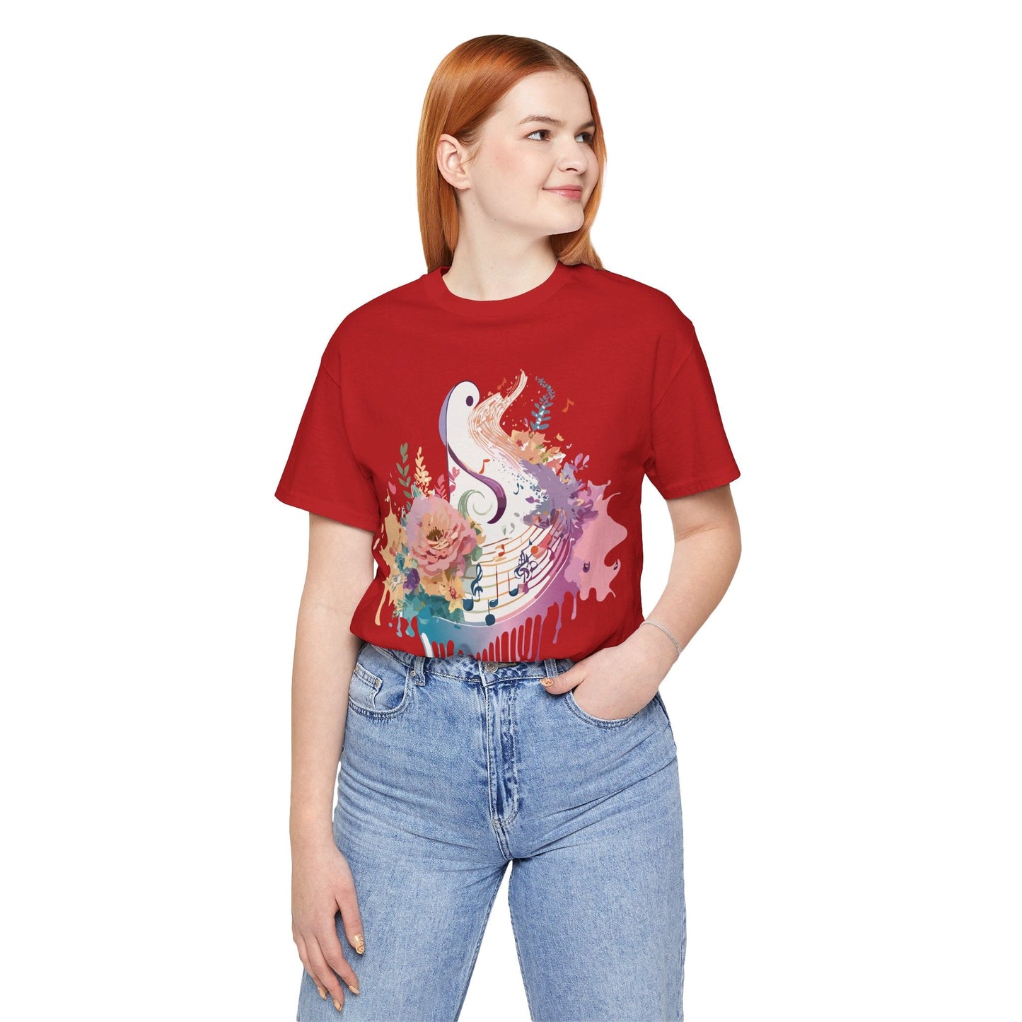 Adelpha Graphic Tee Unisex Short Sleeve Vintage Inspired Artwork Music Theme T Shirt