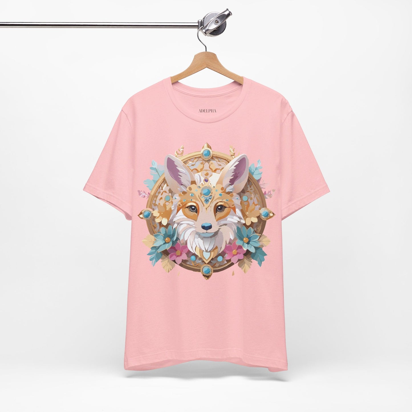 Adelpha Medallion Graphic Tee Unisex Short Sleeve Vintage Inspired Art Design Shirt
