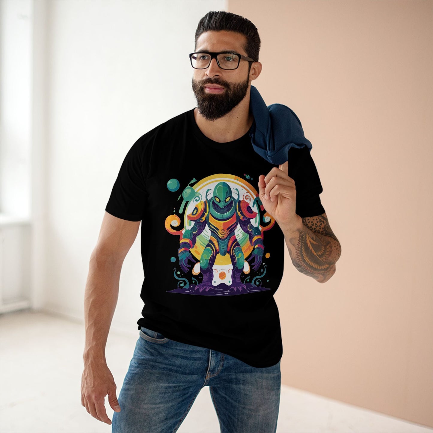 Aliens Graphic Unisex 100 Cotton Staple Tee 22
