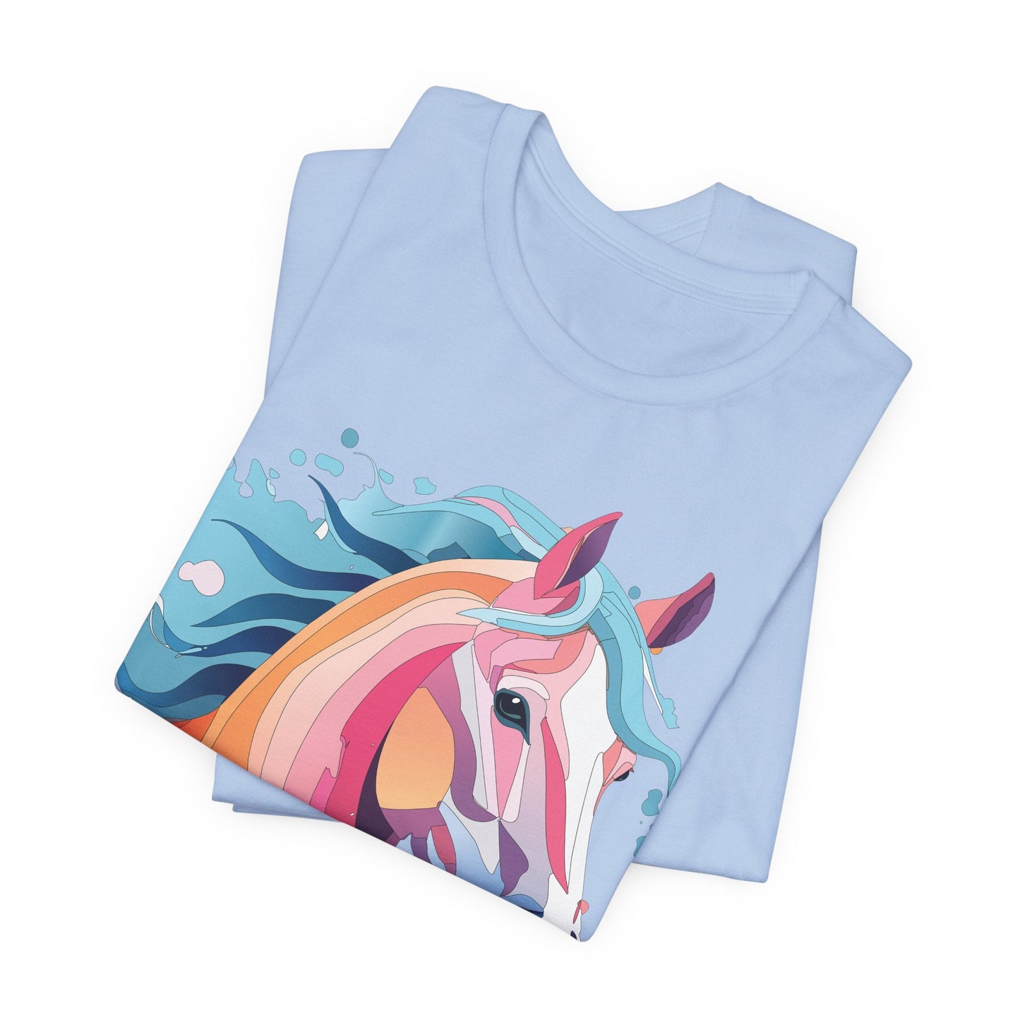 Unisex Animal Tee Shirt With Art Design Wild Animals Short Sleeve Premium Comfort Fit