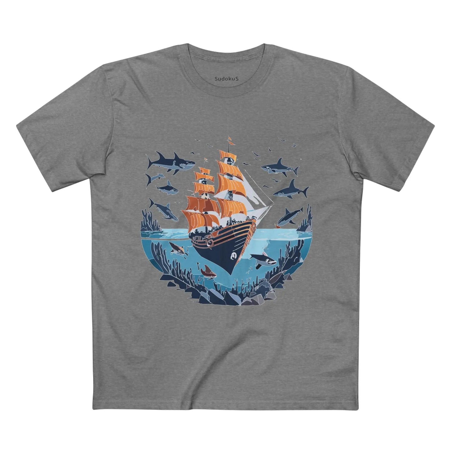 Ocean Coast Graphic Unisex 100 Cotton Staple Tee 30