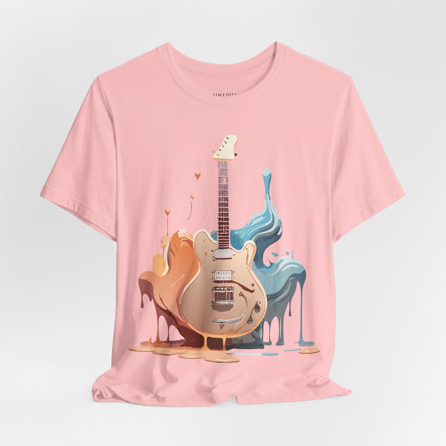 Music Graphic Unisex 100 Cotton Vintage Art with Musical Elements Tee 55