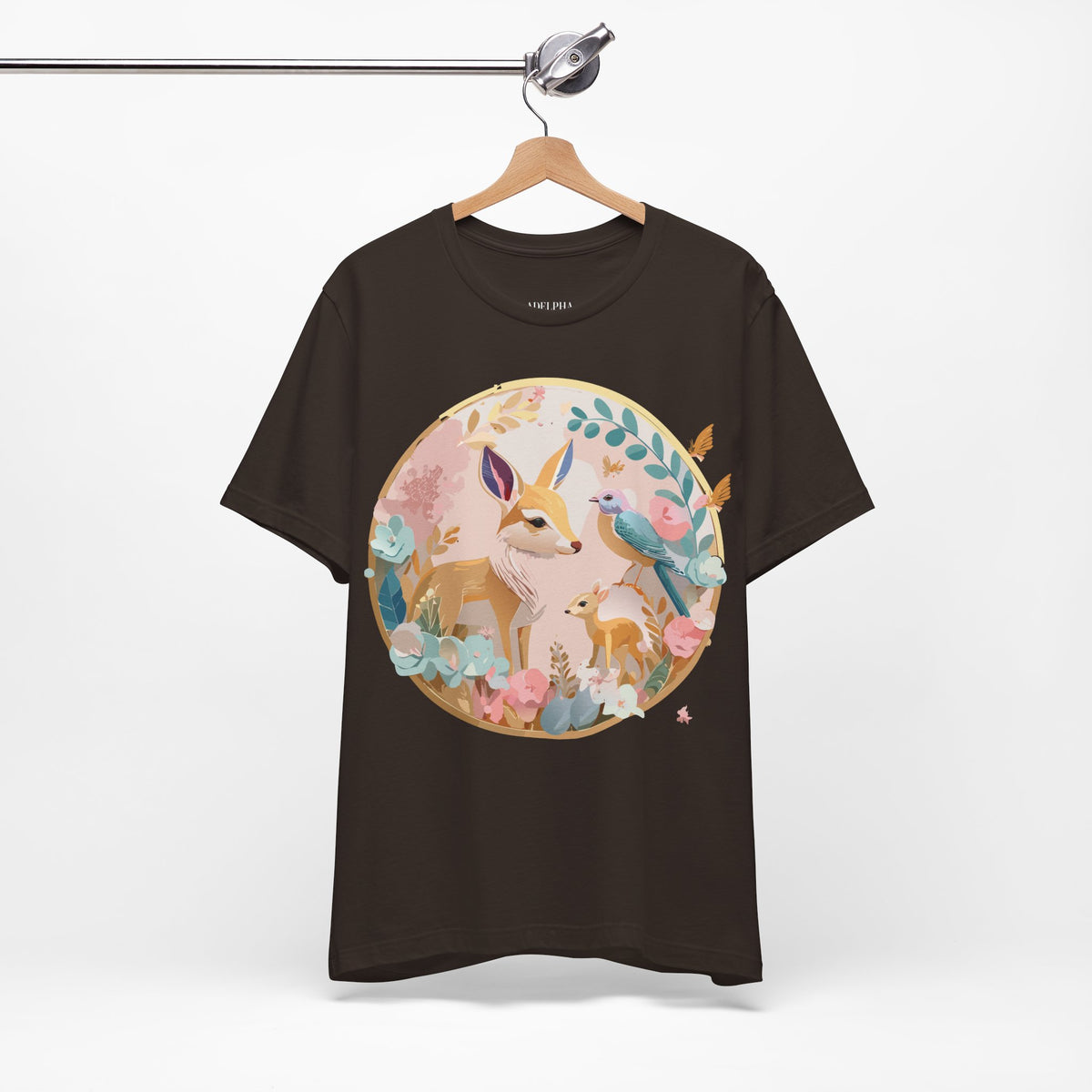 Medallion Graphic Unisex Cotton Bella+Canvas Tee with Art Design d82