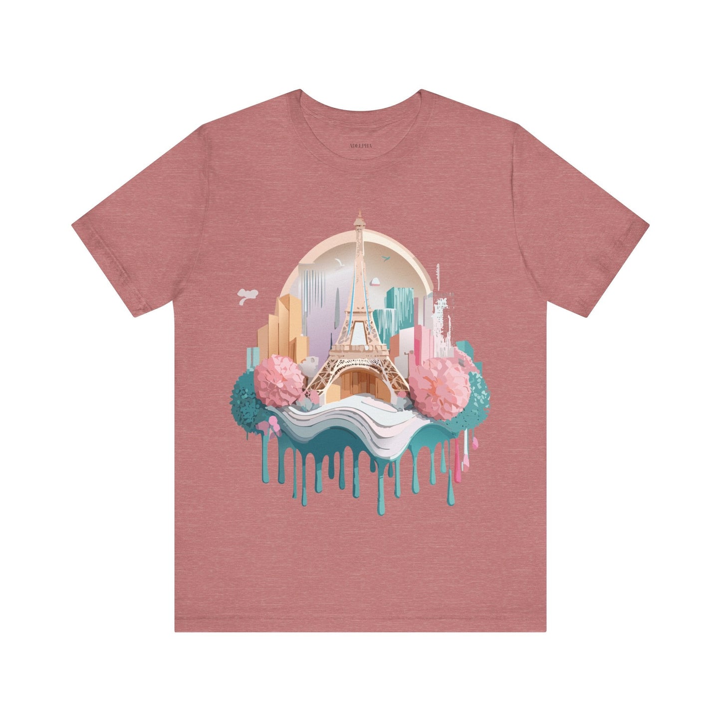 Paris Tourist Shirt Unisex Graphic Tee With Vintage Adelpha Artwork And Travel Style