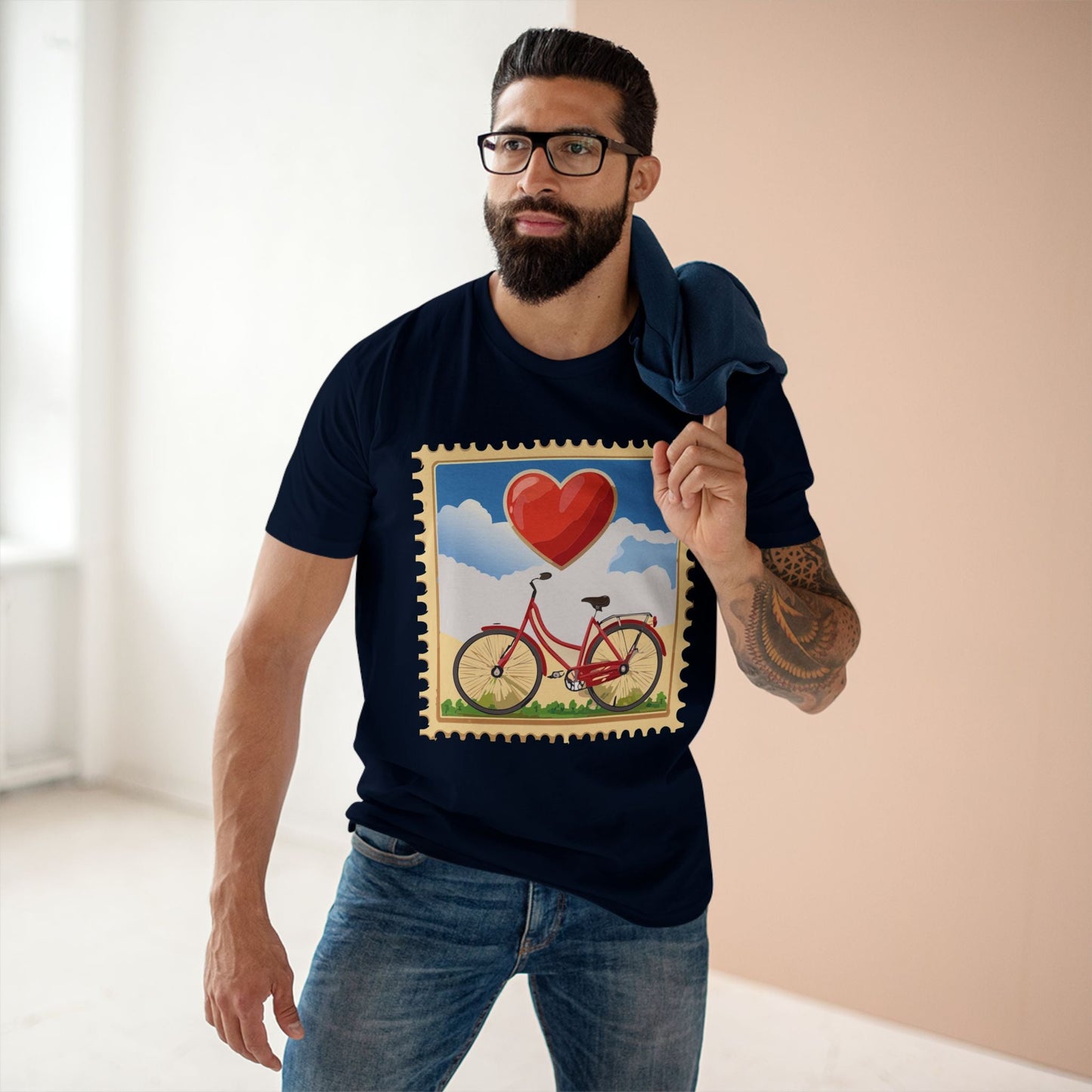 Stamp Shirt Postage Stamp Shirt Unisex Premium Cotton Tee With Original Art Design Retro2Nova