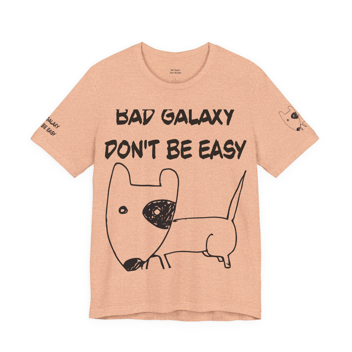 Funny Dog Graphic Unisex Cotton Bella+Canvas Tee with Art Design b89